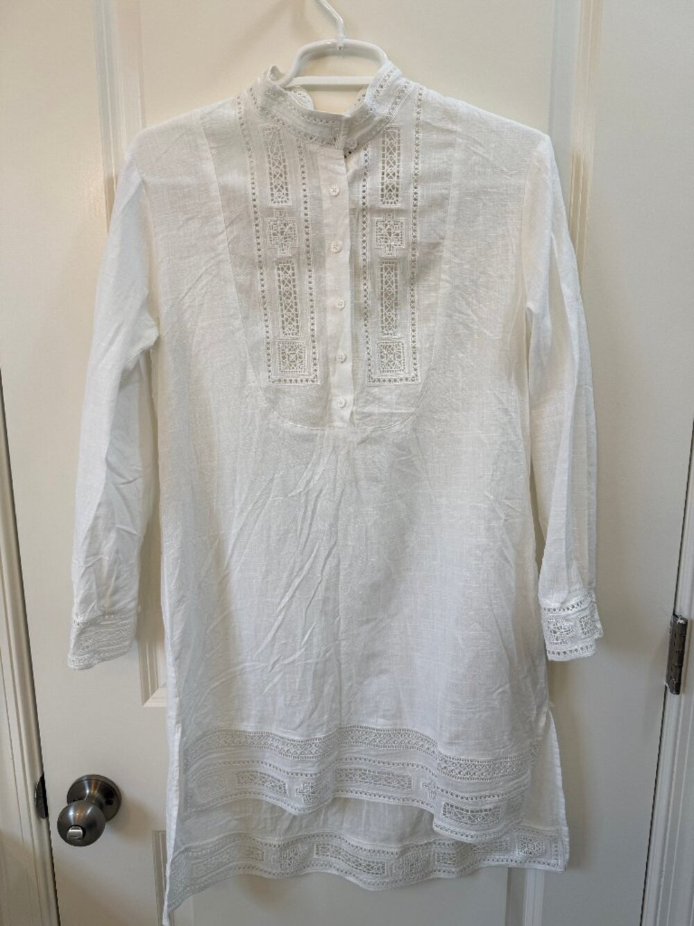 Zadig & Voltaire White Embroidered Top Size S